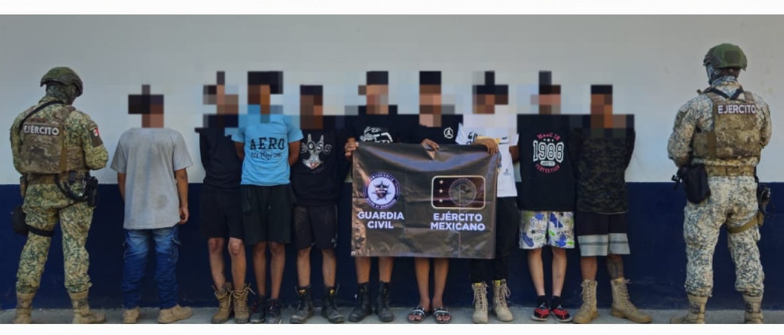 Guardia Civil y Defensa llevaron a cabo el operativo en Michoacán