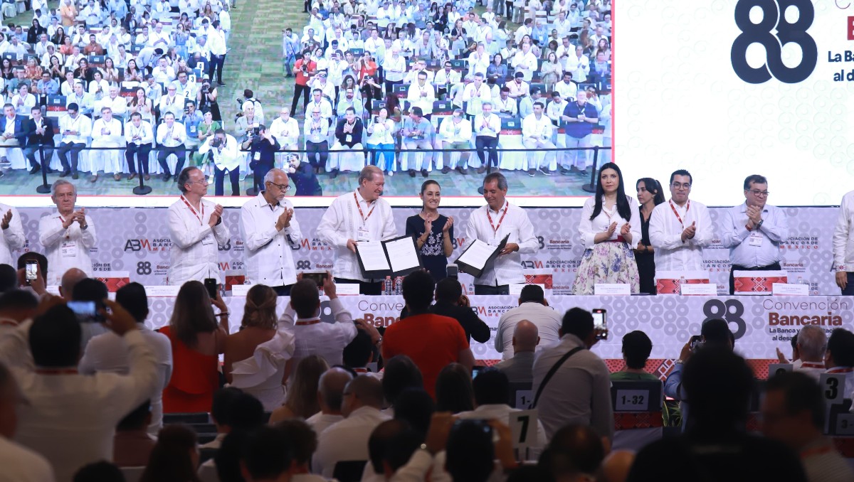 Claudia Sheinbaum asistió a la 88 Convención Bancaria, Nuevo Nayarit. (Foto: Juan Carlos Bautista)