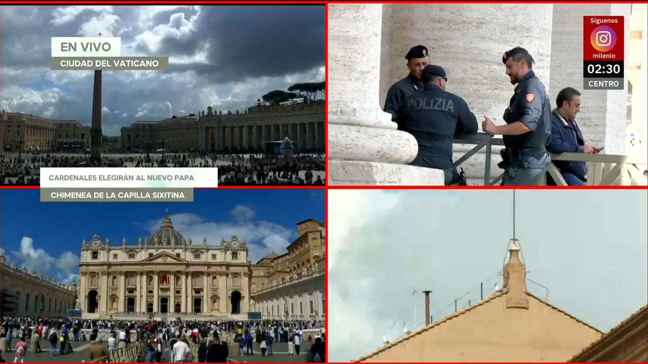 Helicópteros y Guardia Suiza vigilan el Vaticano durante el cónclave