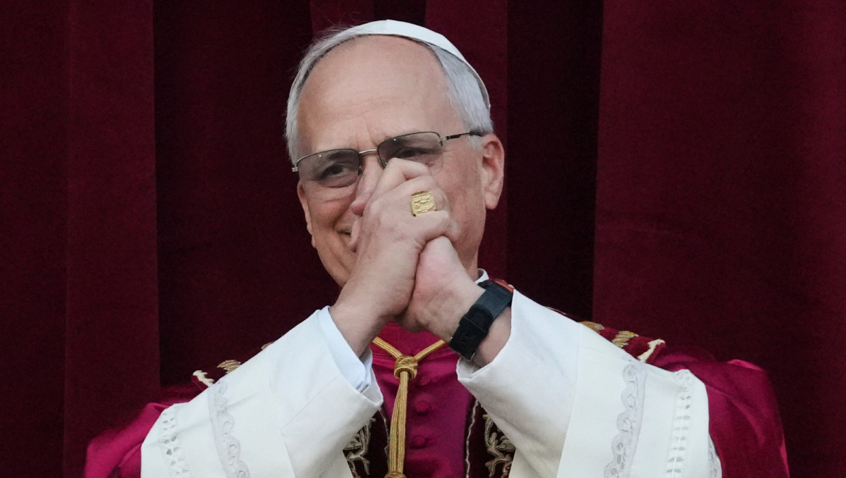 Robert Francis Prevost durante su primer discurso como el Papa León XIV | Alessandra Tarantino/AP