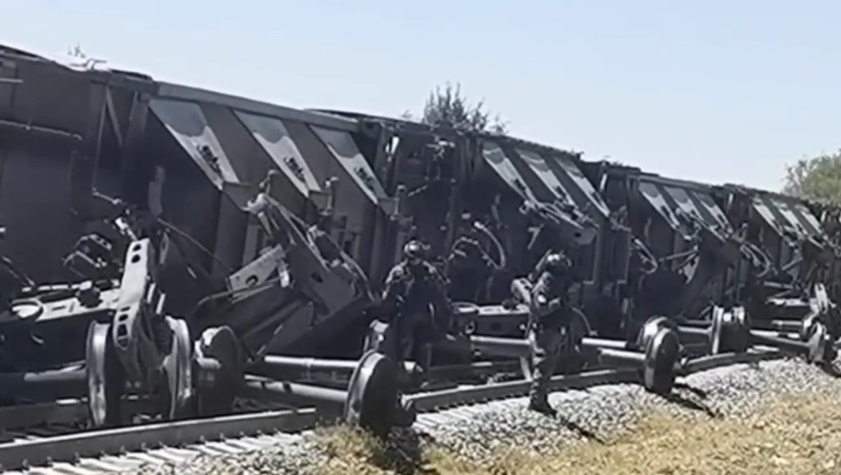En Zacatecas, 17 vagones de un tren de Ferromex se descarrilaron de las vías | Especial