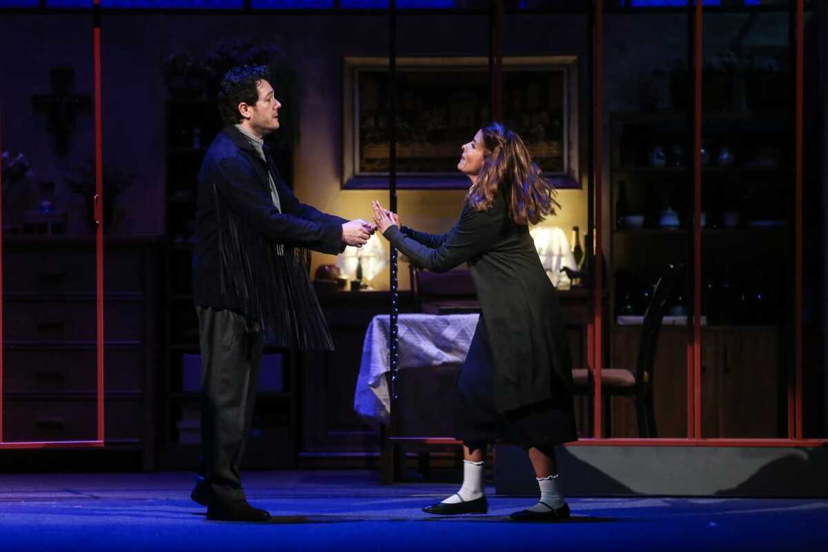 Arturo Chacón y Leticia de Altamirano tuvieron momentos sublimes durante la representación.  Foto: Araceli López