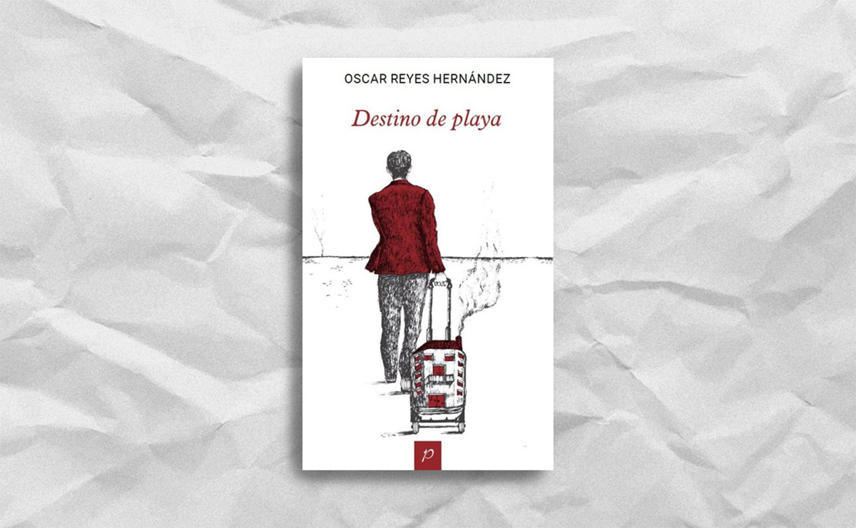 Portada del poemario 'Destino de playa', de Oscar Reyes Hernández. (UACM)