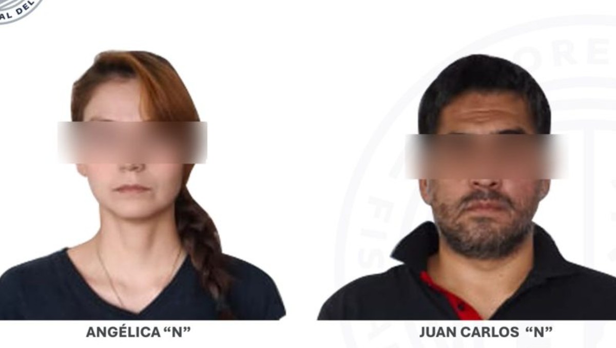 Angélica 'N' y Juan Carlos 'N' fueron detenidos por la Fiscalía de Morelos. | Especial