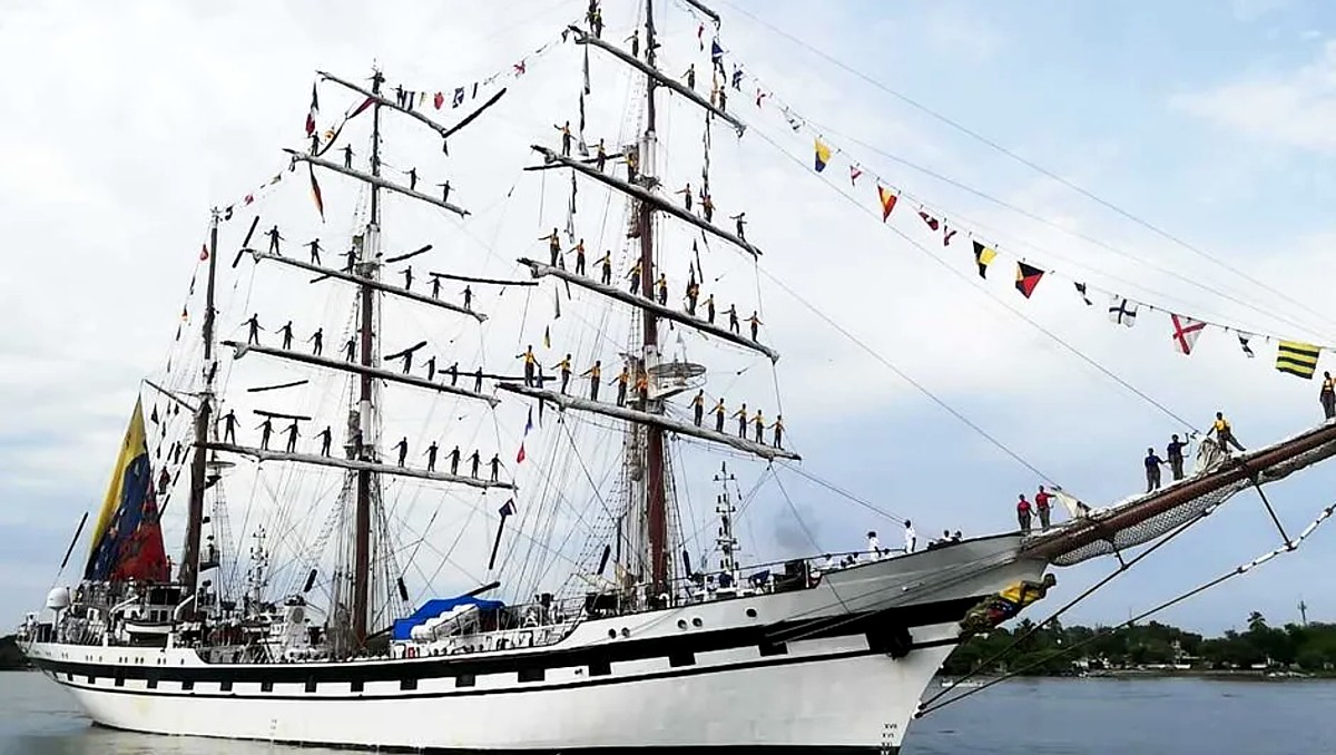 Buque Escuela Simón Bolivar atracará en el puerto de Tampico. (Archivo)