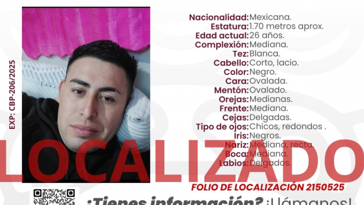 Colectivo 'Voz de los desaparecidos Puebla' publicó el boletín de Cristhian. | Especial