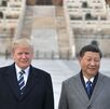 Donald Trump y Xi Jinping durante una reunión en Beijing en 2017. (AFP)