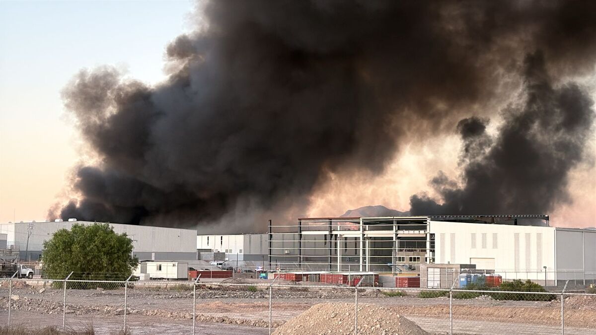 Incendio en planta Daimay de Ramos Arizpe. | Especial