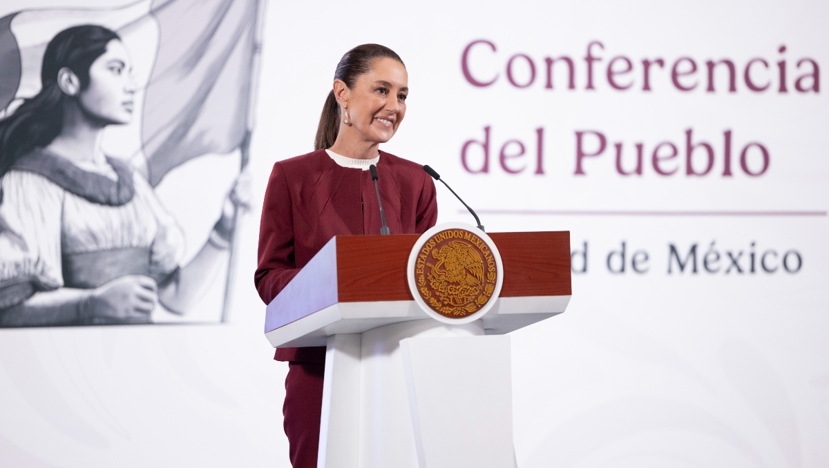 Conferencia mañanera de la Presidenta en Palacio Nacional el 12 de mayo del 2025. | Cortesía