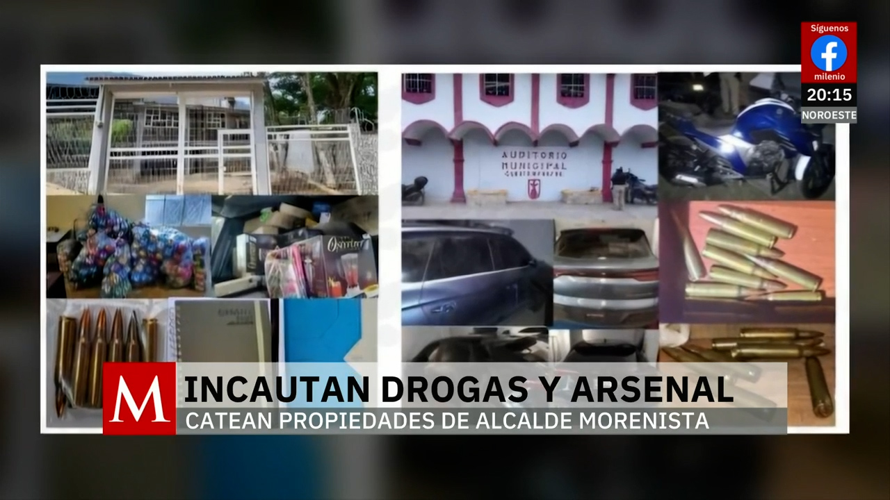 Detenido alcalde de Cuautempan por incautación de drogas y arsenal en sus propiedades