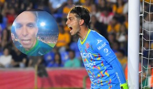 Ezequiel Unsain, portero de Necaxa, golpeó cámara de TV Azteca luego de la eliminación de su equipo ante Tigres en los cuartos de final de la Liga MX