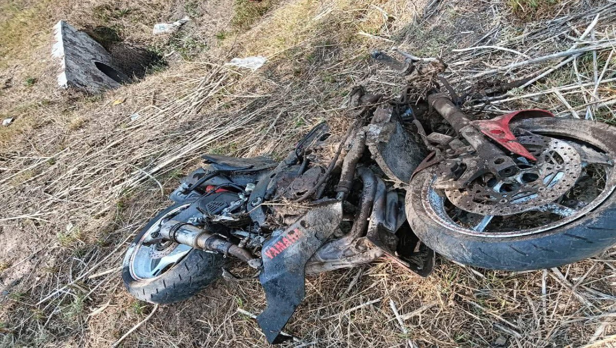 Accidente de motocicleta sobre la carretera México–Pachuca. (Especial)