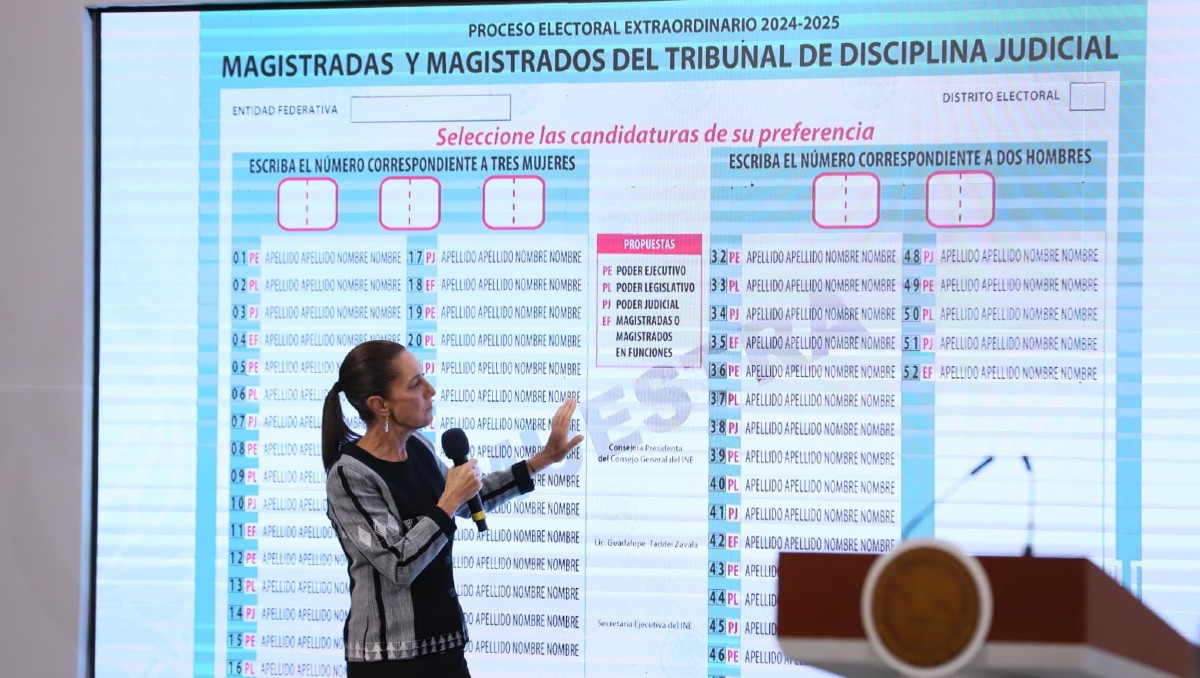 Claudia Sheinbaum dedicará conferencias matutinas para explicar cómo votar en elección judicial | Octavio Hoyos