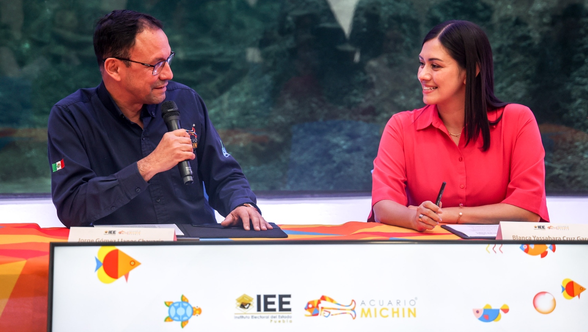 IEE y Acuario Michin firman convenio en pro de la democracia en Puebla | EsImagen