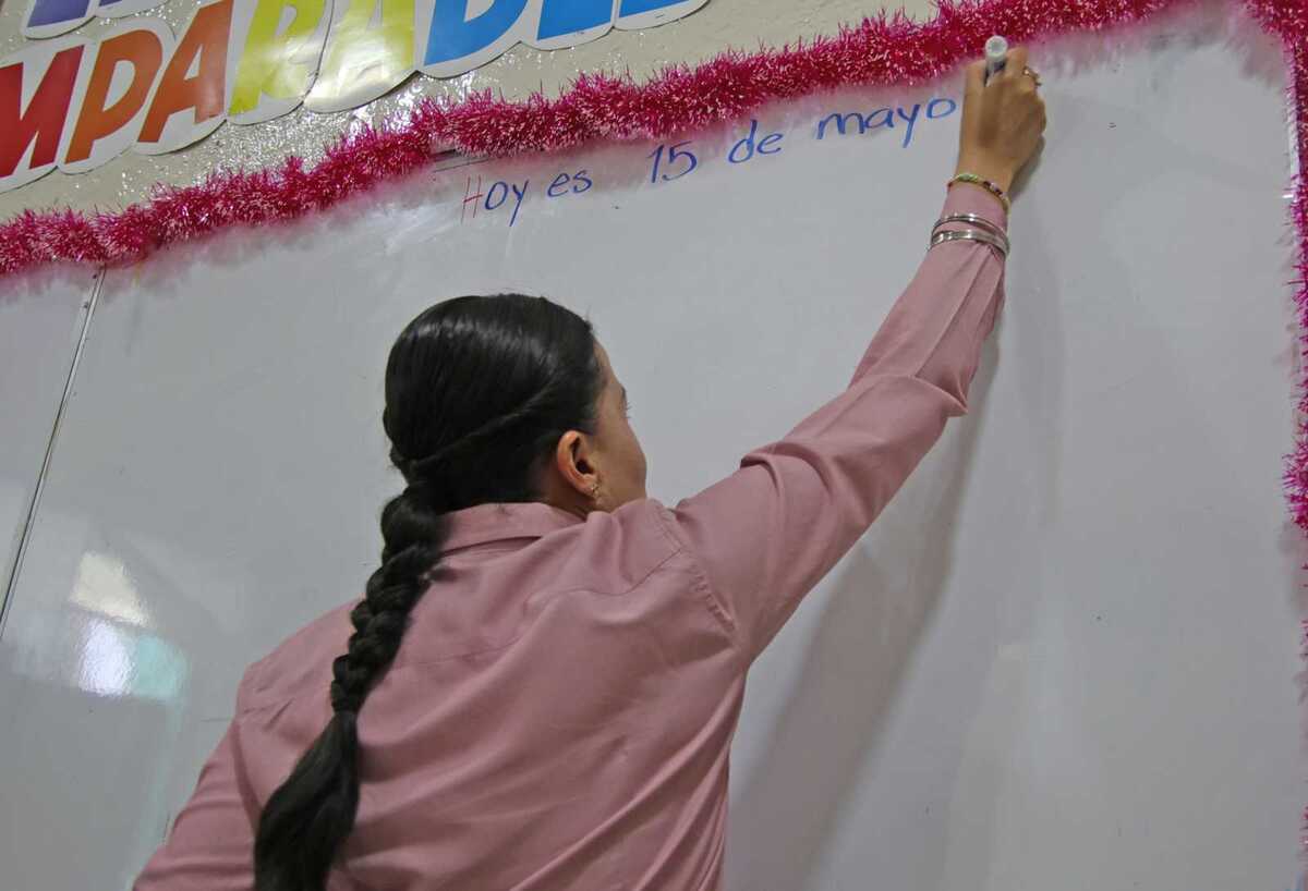 Como maestra, manifiesta que es una labor muy bonita, de muchas satisfacciones, la cual va más allá de transmitir un conocimiento.| Verónica Rivera