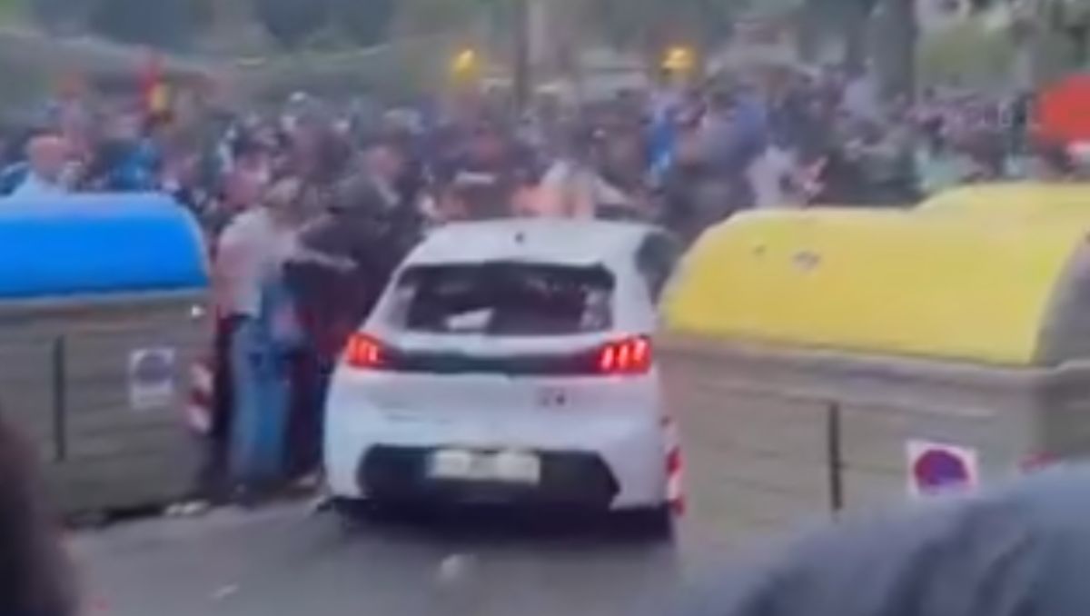 Atropello masivo en las afueras del estadio previo al partido entre Espanyol y Barcelona (Captura de pantalla)
