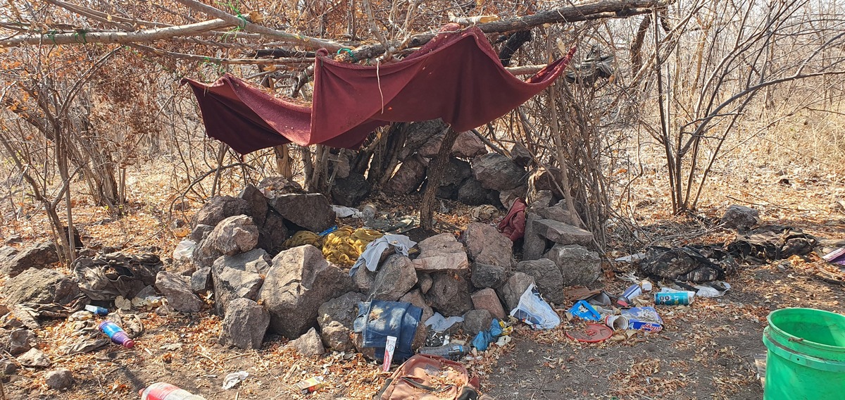 El narcocampamento quedó asegurado por las autoridades correspondientes.