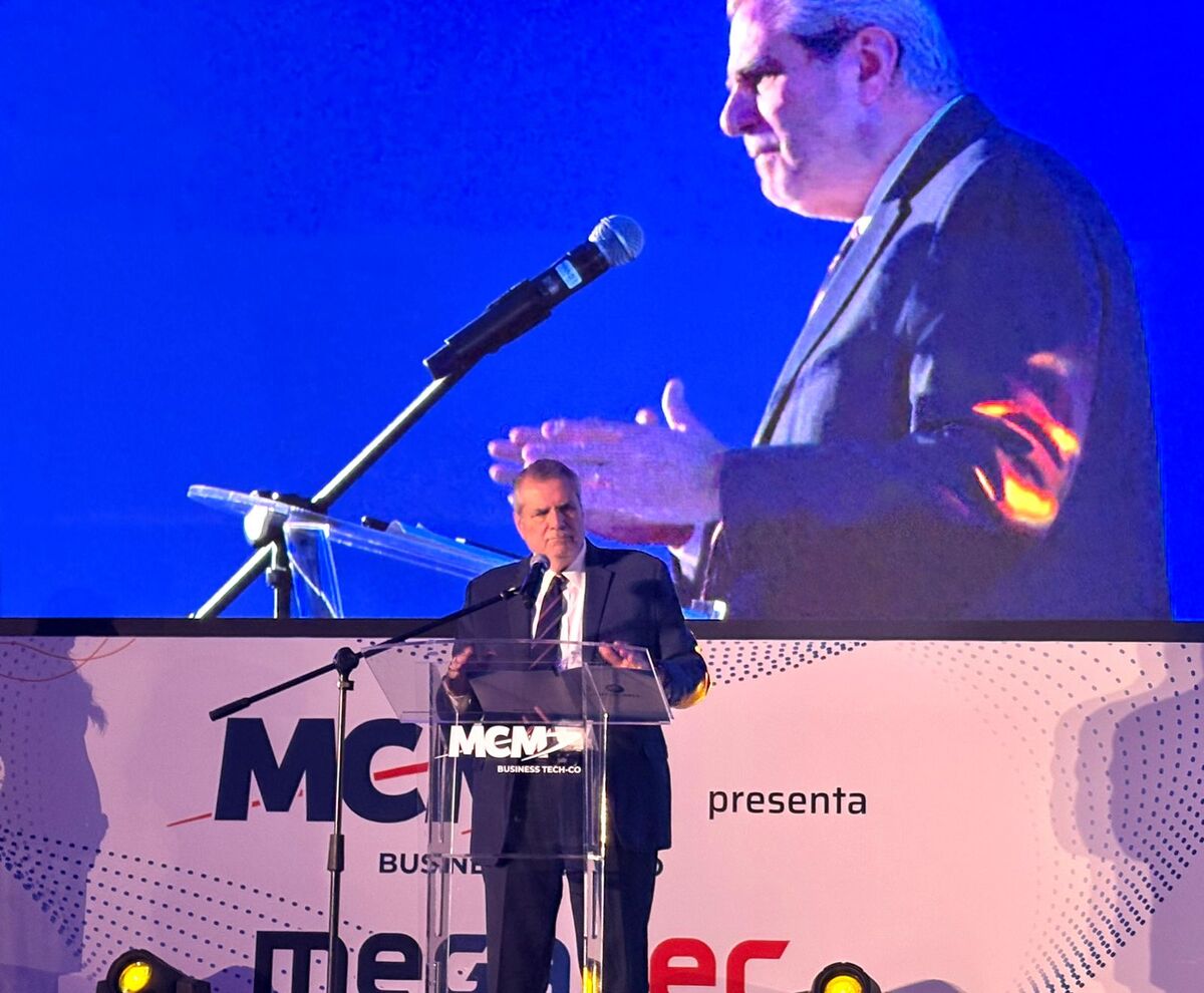 Enrique Yamun Robles, director general de Megacable, durante el evento Megatec. | Especial