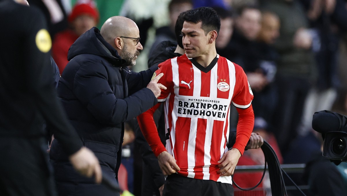 Hirving Lozano sería bicampeón con el PSV (EFE)