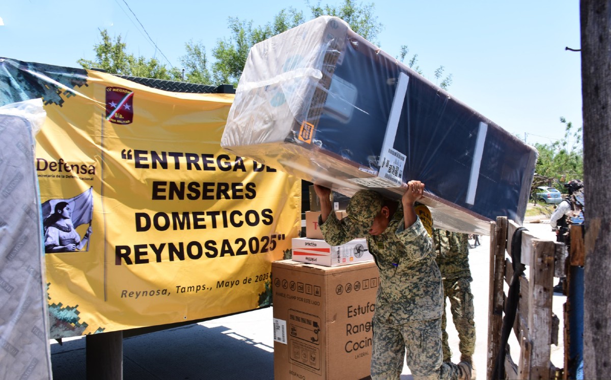 Ejército y Guardia Nacional aplican Plan DN-III-E en Tamaulipas; están distribuyendo 12,316 paquetes de enseres