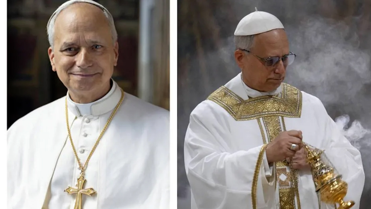 Santa Sede del Vaticano difunde foto OFICIAL del Papa León XIV con la cruz relicario