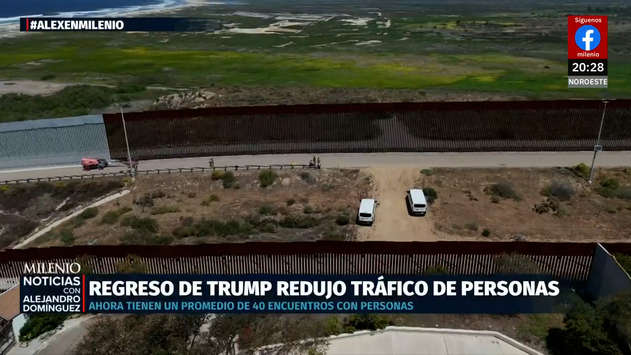 Tráfico de personas en frontera Baja California-San Diego cae tras llegada de Trump