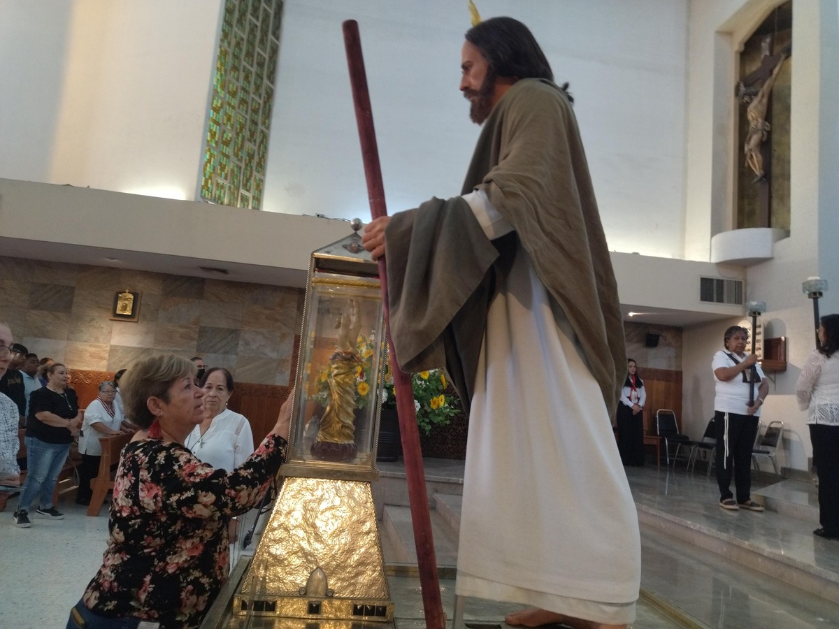 La devoción hacia San Judas Tadeo quedó nuevamente de manifiesto con la asistencia masiva de fieles. (Verónica Rivera)