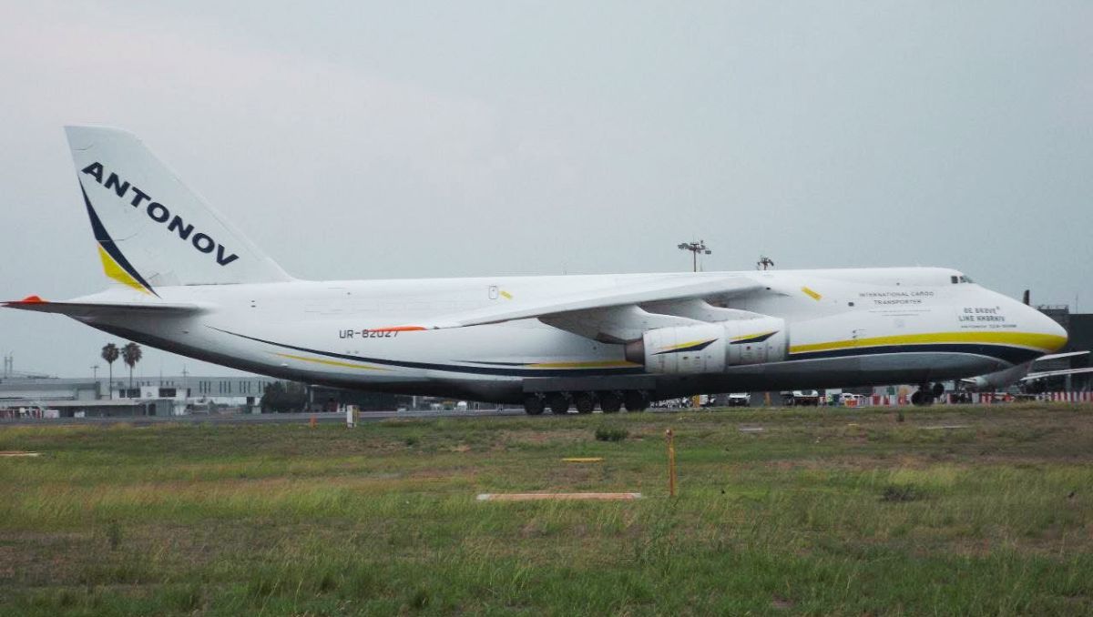 La llegada del Antonov An-124 a Nuevo León causó revuelo en redes sociales. | Especial