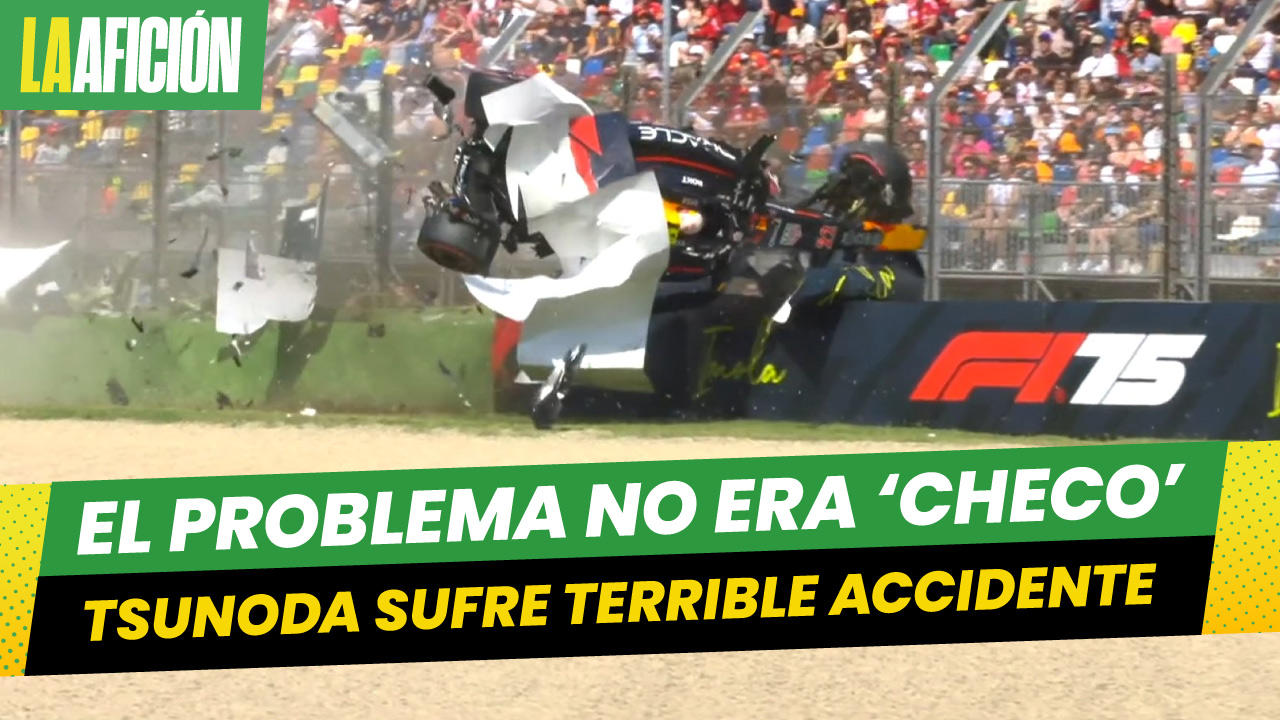 Yuki Tsunoda sufre terrible accidente y vuelca en clasificación del GP de Emilia-Romagna