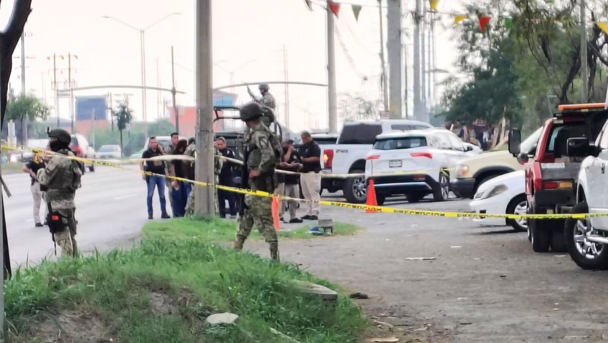 La zona fue acordonada en la colonia Tres Caminos en Guadalupe. | Miranda Arias.