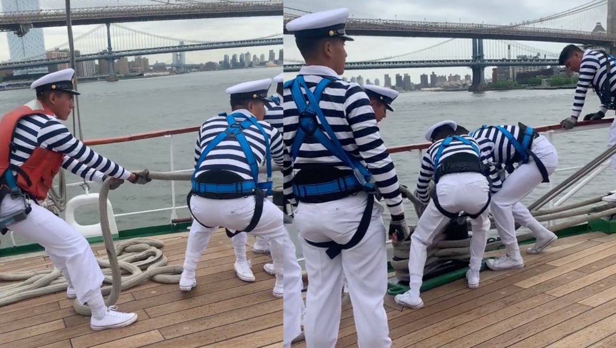 Buque de la Marina en Nueva York. | ESPECIAL