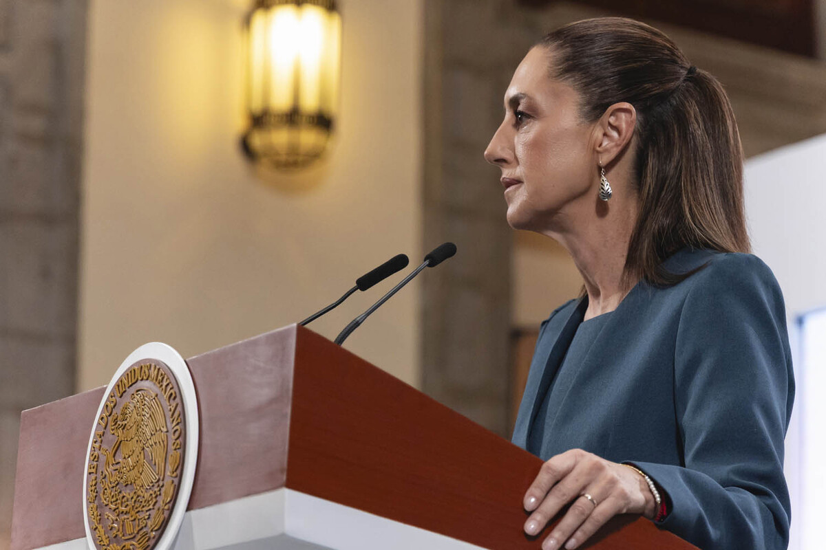 Claudia Sheinbaum, presidenta de México, en conferencia de prensa. | Presidencia