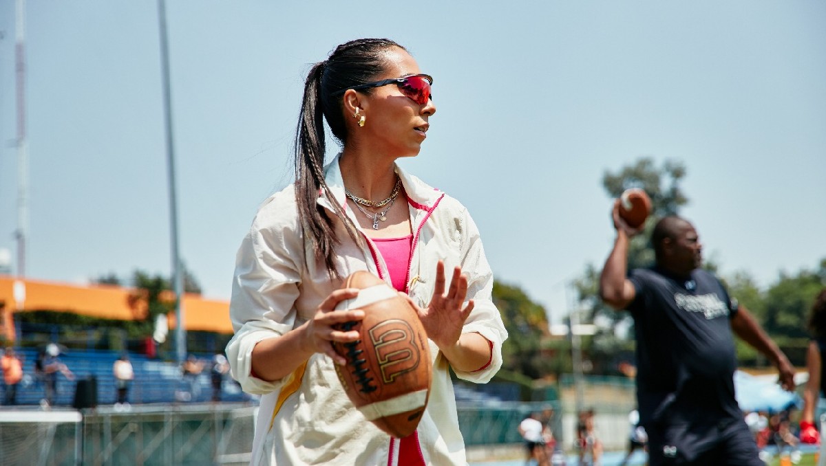Diana Flores, a favor de ver jugadores de NFL en los Juegos Olímpicos (Cortesía UA Next Camp 2025)