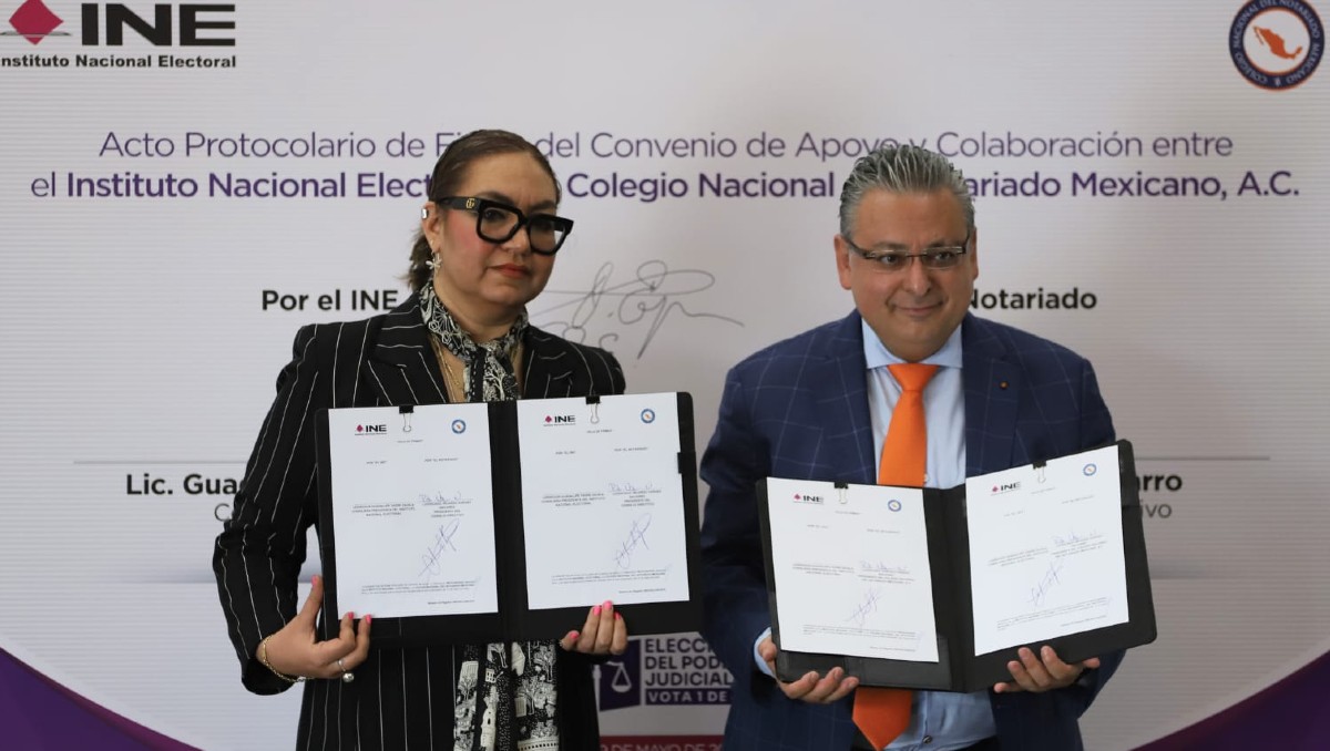 INE y notarios unirán esfuerzos para dar certeza legal a la elección judicial. | Fotos: Cortesía