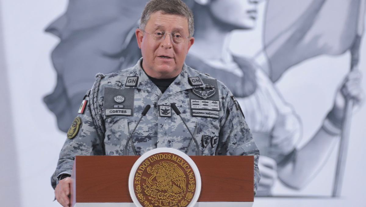 Hernán Cortés Hernández, comandante de la Guardia Nacional, reconoce investigación de cachimbas en carreteras. Foto: (Ariel Ojeda)