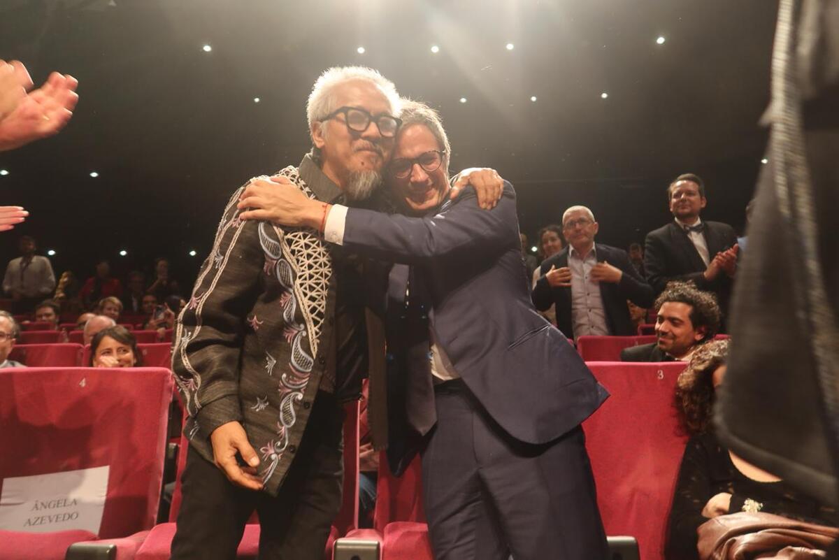 Lav Díaz y Gael García, director y protagonista de Magallanes. | Foto: David del Río