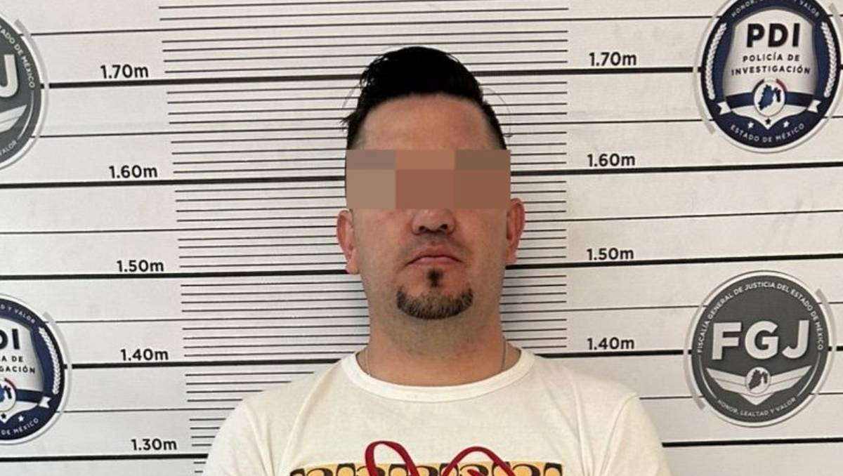 Detienen a Israel Mauricio “N”, líder de una banda dedicada a extorsionar a comerciantes en el Valle de México.| Especial