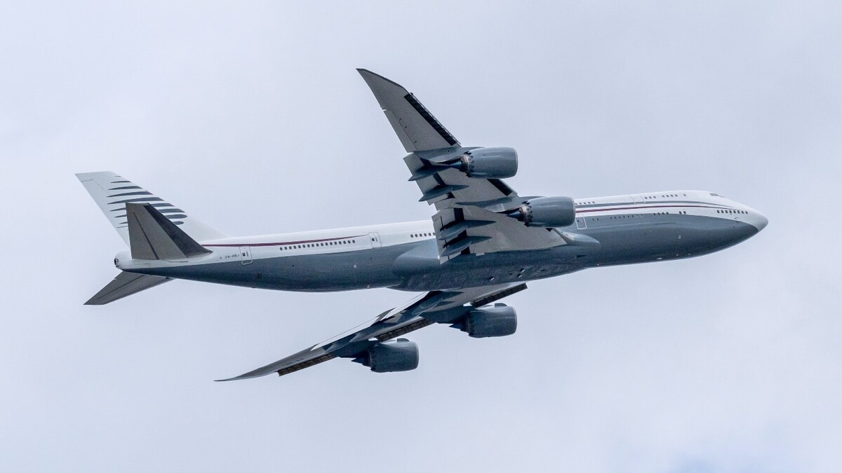 El Ejército de EU recibió un avión Boeing 747 de Qatar. | AP
