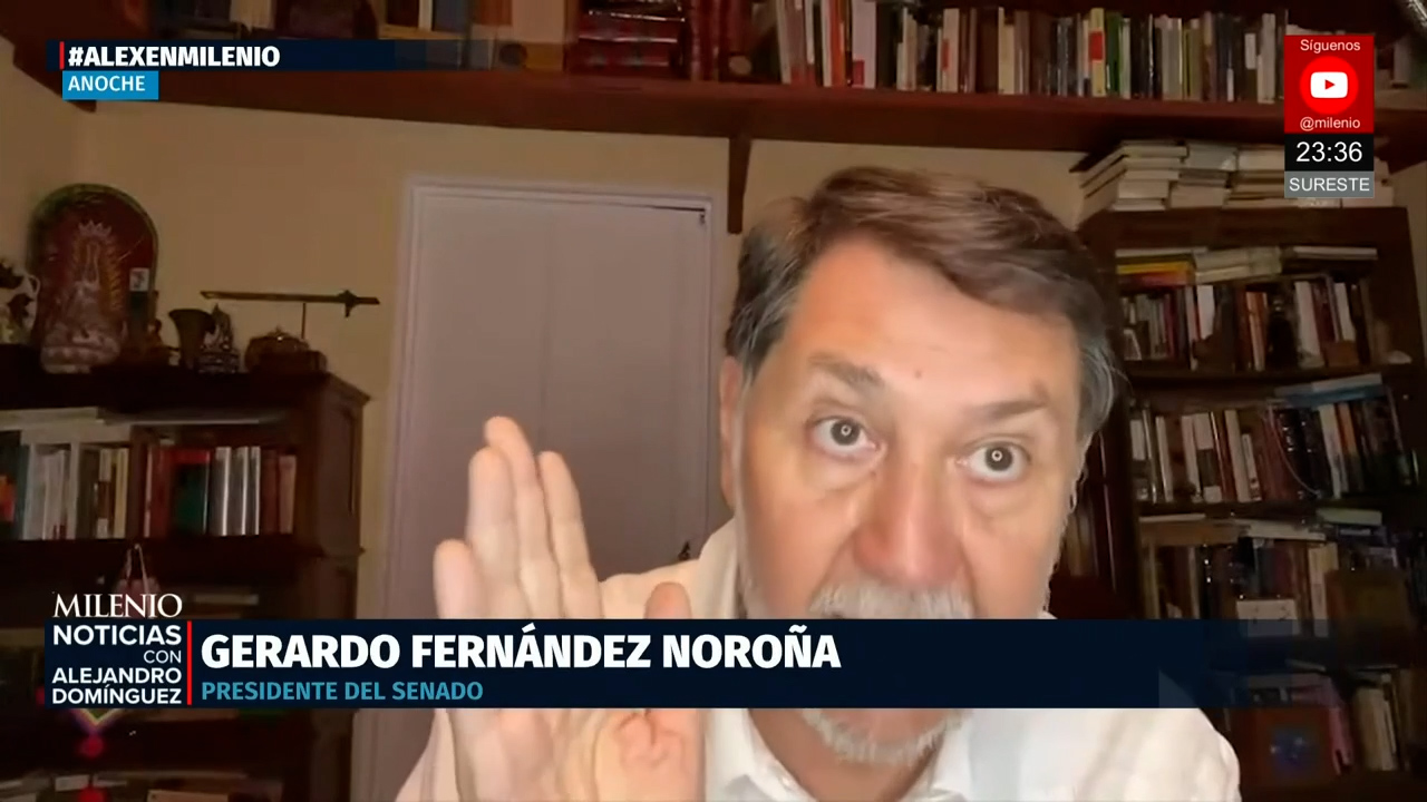 Fernández Noroña aclara polémica tras disculpa en el Senado