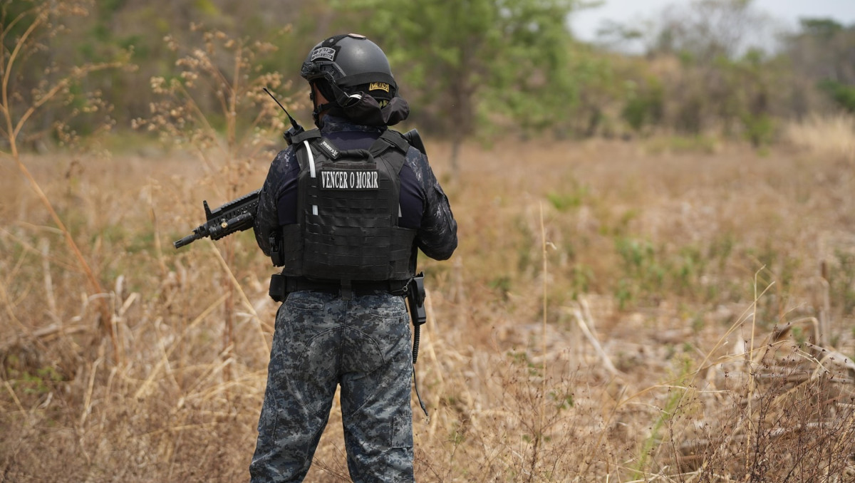 Imagen de un operativo de seguridad en Frontera Comalapa | Secretaría de Seguridad del Pueblo