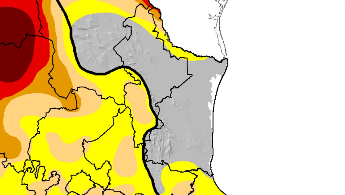 Dos municipios de Tamaulipas en sequía extrema y severa. (SMN)