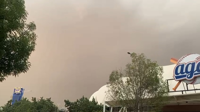 Supuesta tormenta de arena en la zona de Zapopan. (Especial)