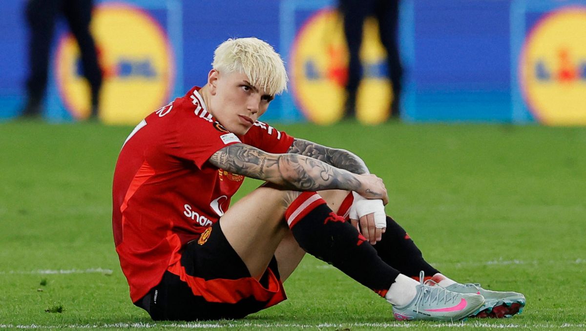 Alejandro Garnacho critica la mala temporada del Manchester United (Reuters)