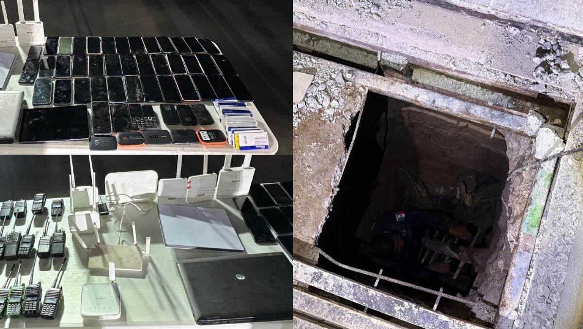 Autoridades localizaron armas, droga y un túnel en el penal de Aguaruto. | Especial