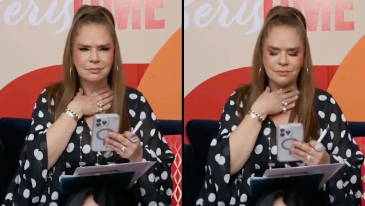 Elisa Beristain casi se ahoga en plena transmisión en vivo | ESPECIAL
