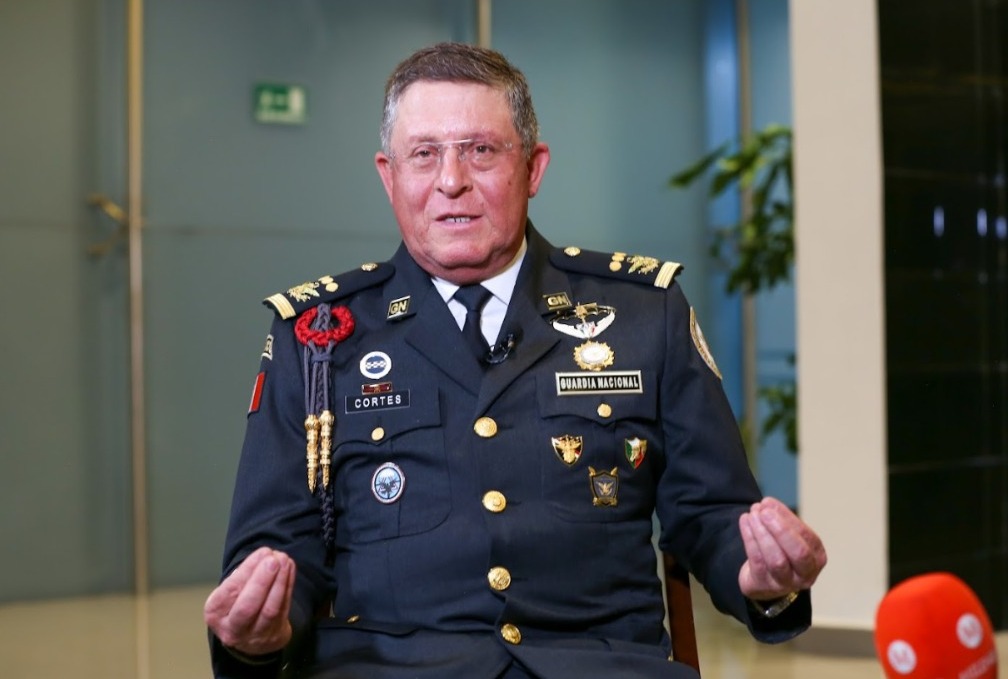 El general Hernán Cortés, comandante de la Guardia Nacional, habla de los retos. (Foto: Araceli López)