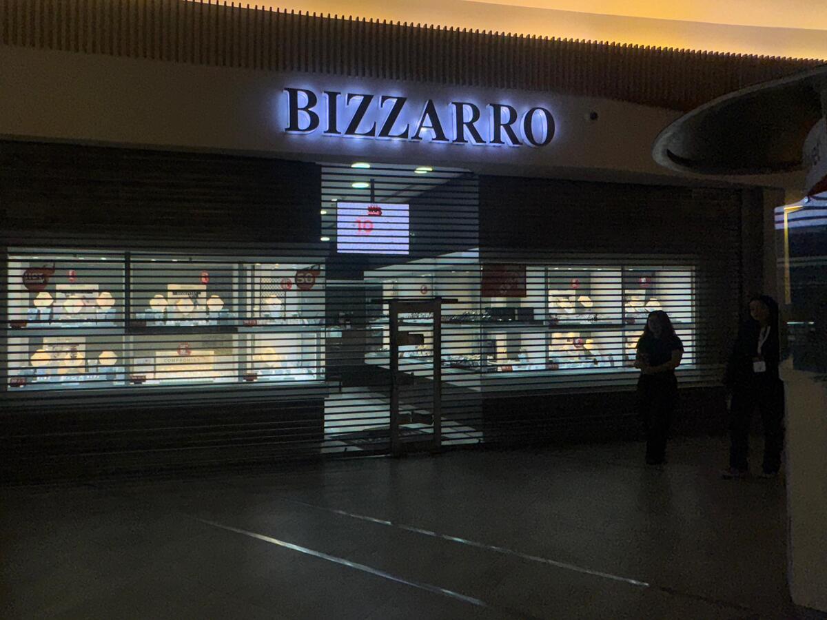 Registró de robo en la Joyería Bizarro, ubicada en la Plaza Metrópoli-Patriotismo. | Especial
