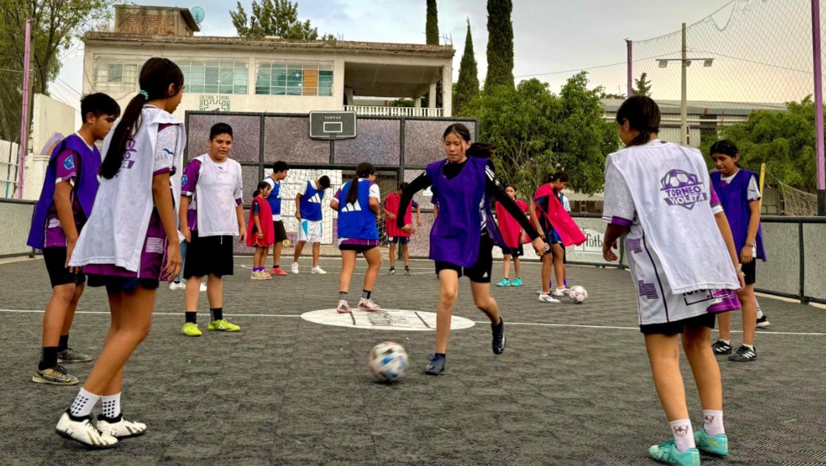 La Cancha Violeta está ubicada junto a un campo llanero en el deportivo San Pedro Xalostoc. | ONU