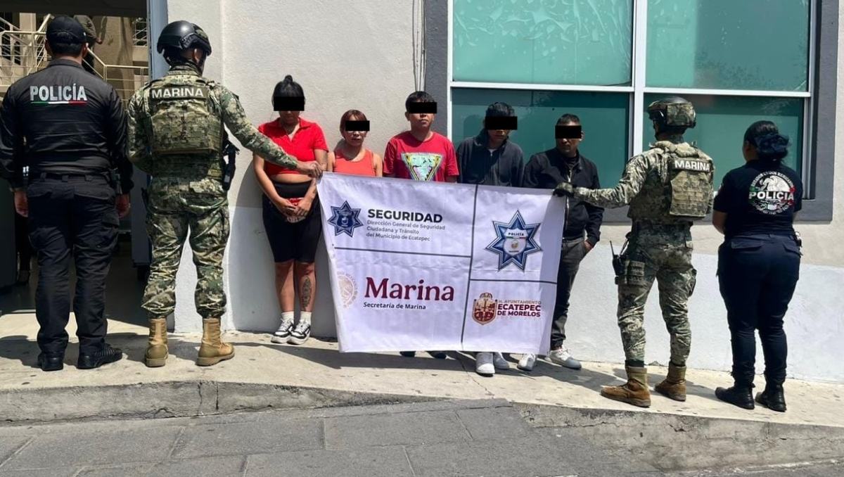 Detienen a Luis Antonio “N” y Luis “N” con dinero de extorsión en Ecatepec. | Especial