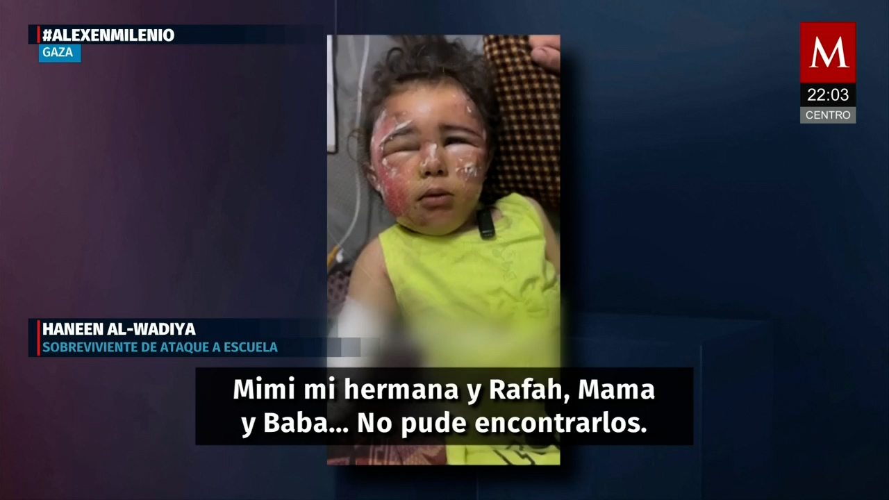 Bombardeo en Gaza deja a niña sola en el mundo tras perder a su familia